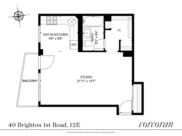 40 Brighton 1st Road, 12E | floorplan | View 8