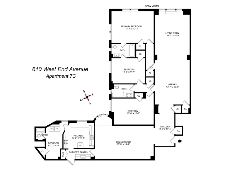 610 West End Avenue, 7C | floorplan | View 15