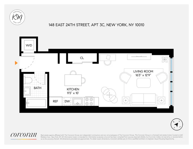 148 East 24th Street, 3C | floorplan | View 14