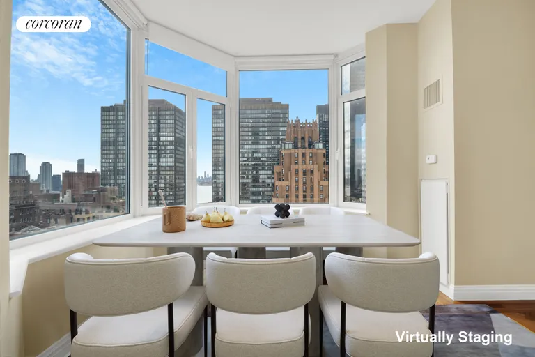New York City Real Estate | View 400 East 51st Street, 20C | Bay Window Seating | View 5