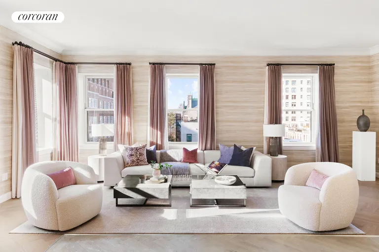 New York City Real Estate | View 1295 Madison Avenue, 6A | Living Room | View 2