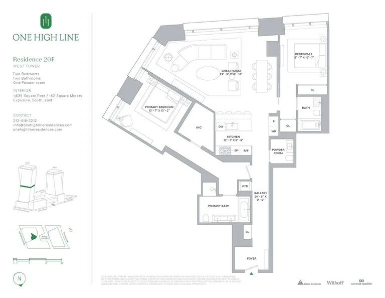 500 West 18th Street, WEST_20F | floorplan | View 4