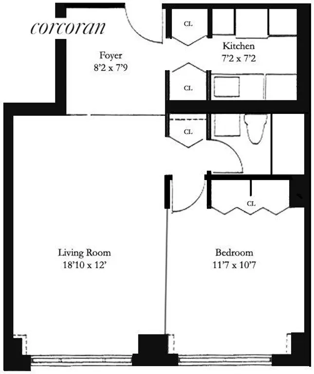 New York City Real Estate | View 301 East 79th Street, 11R | floor plan | View 8