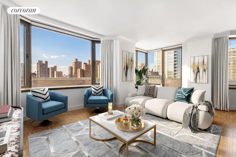 New York City Real Estate | View 400 East 90th Street, 21B | 3 Beds, 3 Baths | View 1