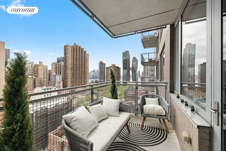 New York City Real Estate | View 225 East 34th Street, 20I | Balcony | View 6
