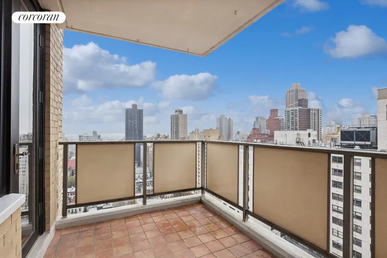 New York City Real Estate | View 301 East 87th Street, 24F | Balcony w endless views | View 7