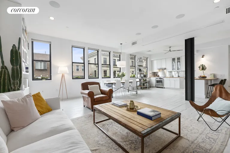 New York City Real Estate | View 138 Broadway, 5G | Living Room | View 4