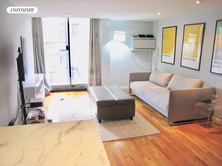 New York City Real Estate | View 184 Thompson Street, 1O | Living Room | View 2