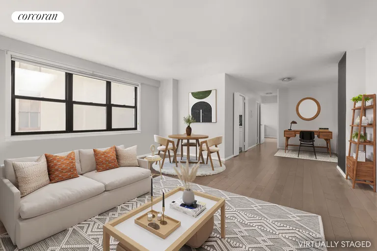 New York City Real Estate | View 201 East 28th Street, 4R | VirtuallyStagedLiving/Dining/Office | View 4