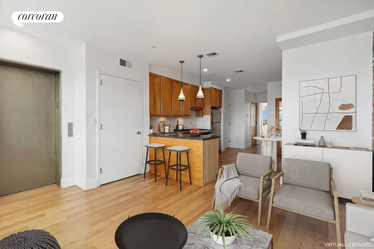 New York City Real Estate | View 201 Spencer Street, 9B | Living Room | View 2