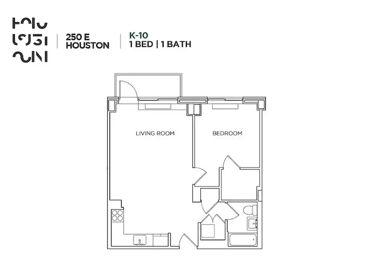 250 East Houston Street, 6K | floorplan | View 6