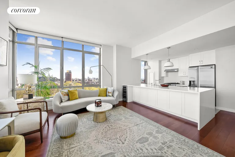 New York City Real Estate | View 1485 Fifth Avenue, 15A | Living Room/Kitchen | View 2