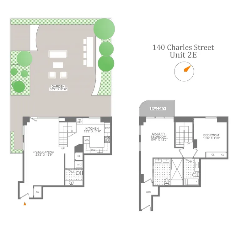 140 Charles Street, 2E | floorplan | View 12