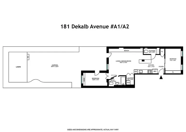 181 Dekalb Avenue, A1A2 | floorplan | View 17