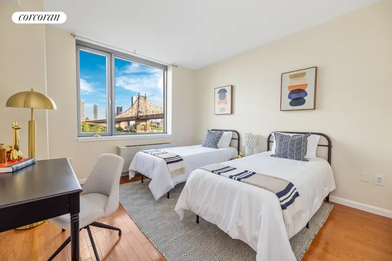 New York City Real Estate | View 425 Main Street, 7S | Second Bedroom | View 6