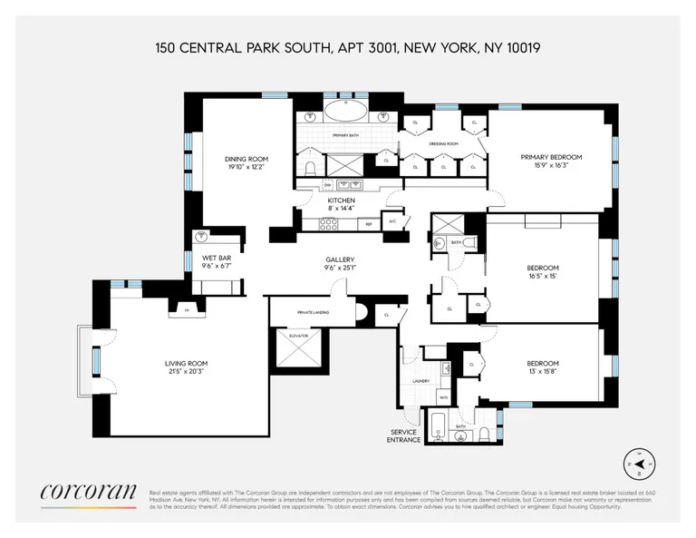150 Central Park South, 3001 | floorplan | View 24