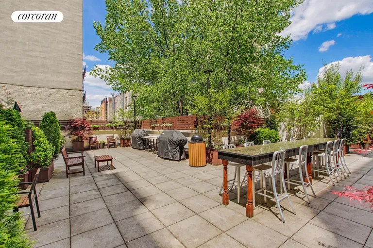 New York City Real Estate | View 301 West 115th Street, 8B | Landscaped Terrace for Residents | View 5