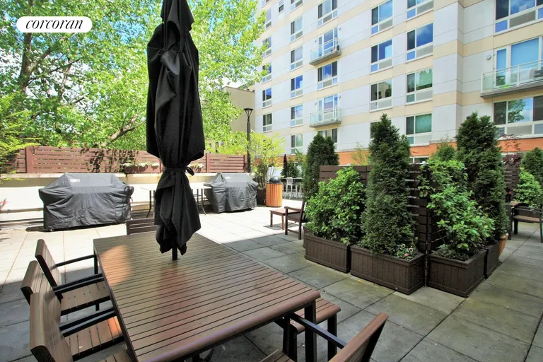 New York City Real Estate | View 301 West 115th Street, 8B | Landscaped Terrace for Residents | View 6