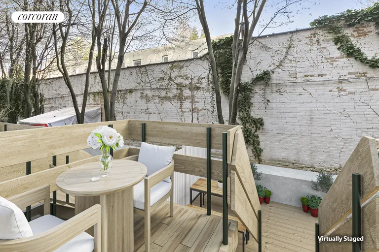 New York City Real Estate | View 195 Garfield Place, 1K | Backyard - virtually-staged | View 6