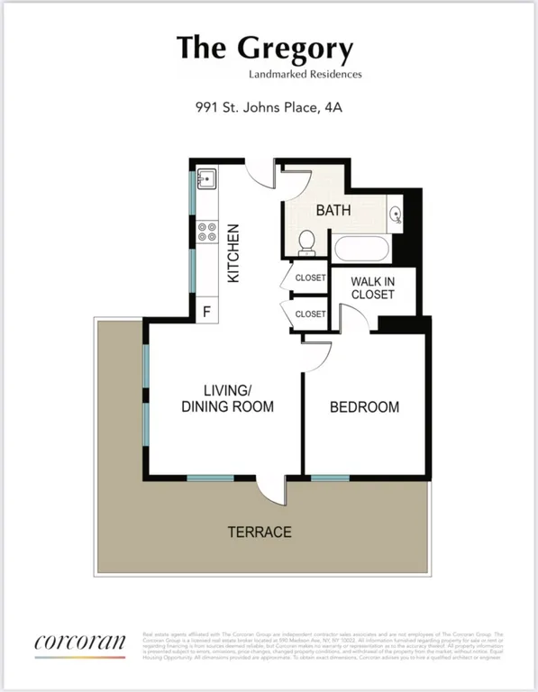 991 Saint Johns Place, 4A | floorplan | View 9