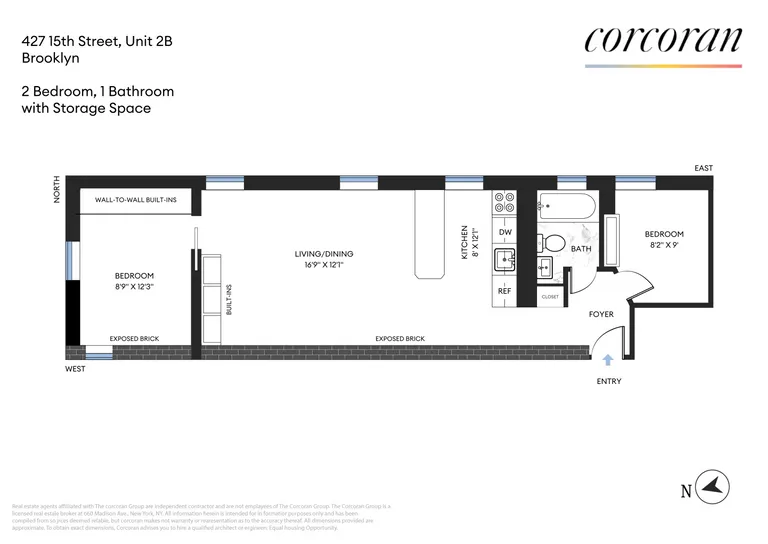 427 15th Street, 2B | floorplan | View 8