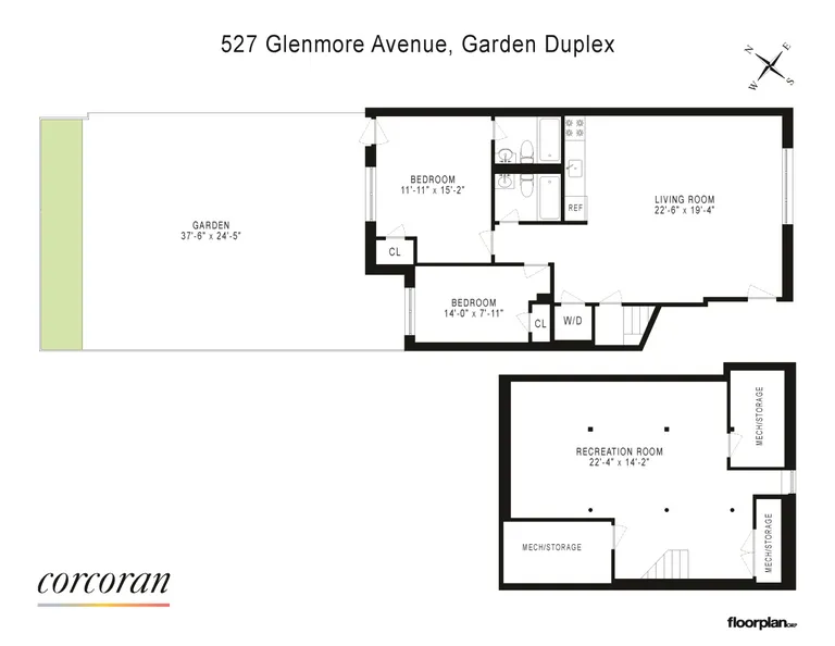 527 Glenmore Avenue, 1 | floorplan | View 8