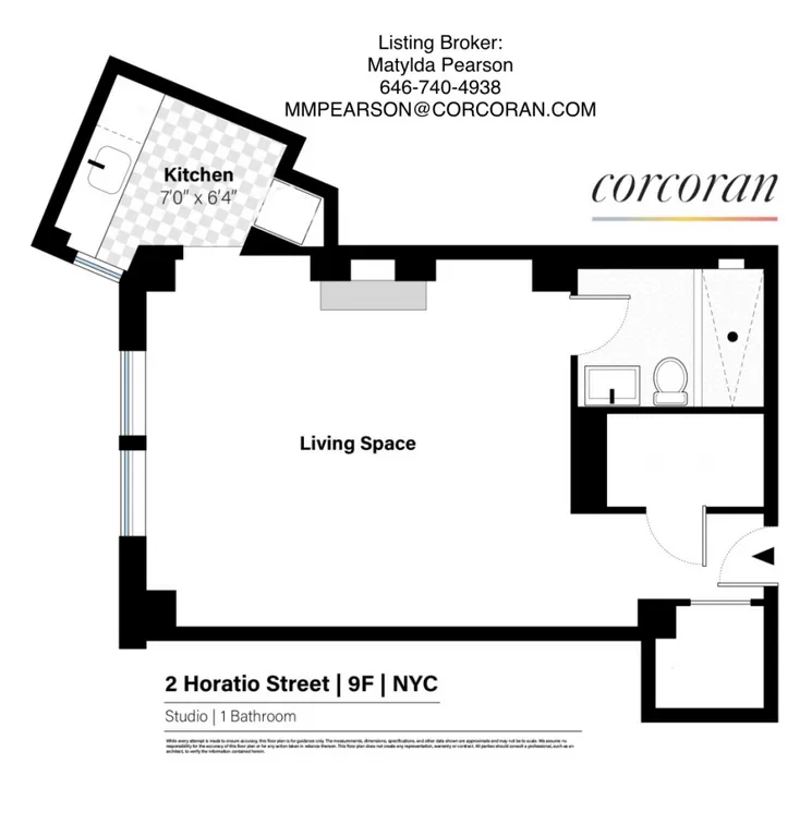 2 Horatio Street, 9F | floorplan | View 8