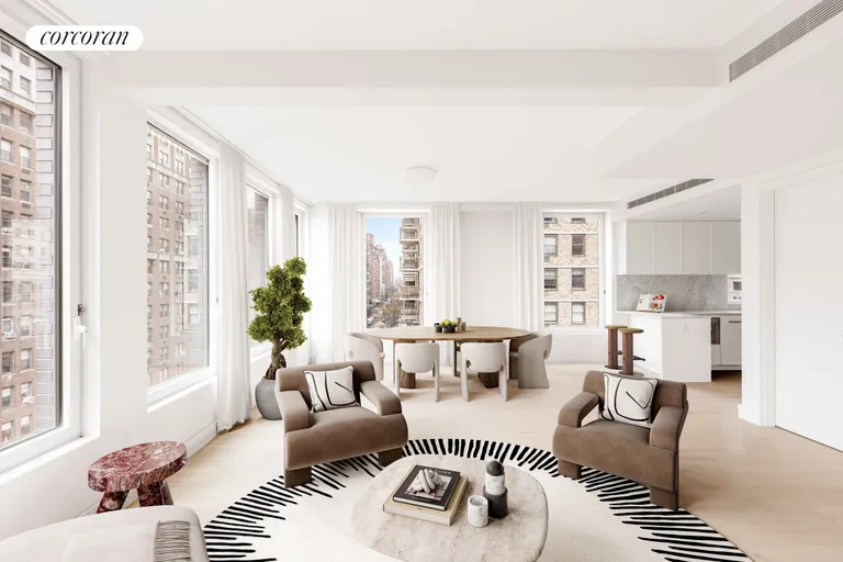 New York City Real Estate | View 323 East 79th Street, 8 | 8th Floor Living Room | View 2