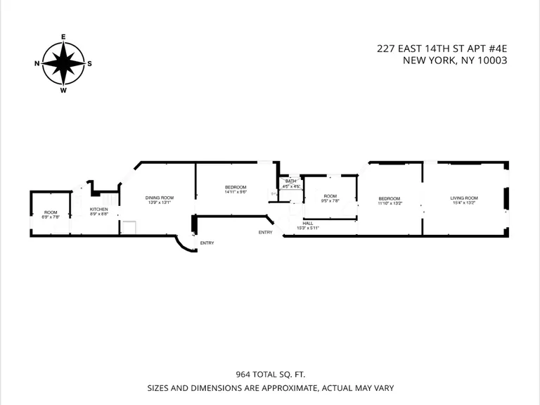227 East 14th Street, 4E | floorplan | View 17