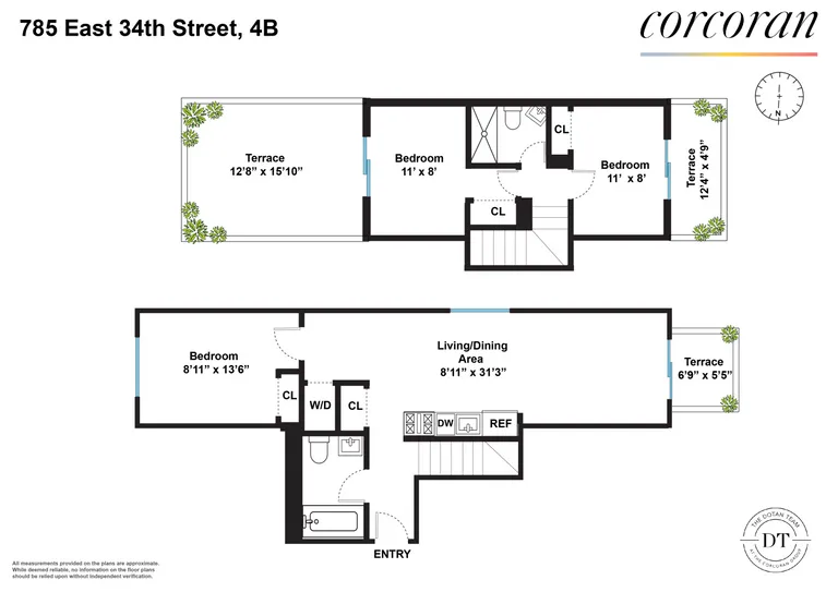 785 East 34th Street, 4B | floorplan | View 8
