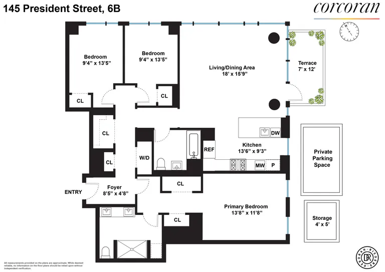 145 President Street, 6B | floorplan | View 20