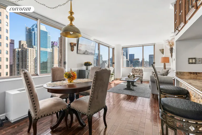 New York City Real Estate | View 350 West 50th Street, 33B | 2 Beds, 2 Baths | View 1
