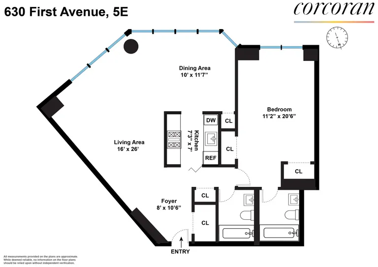 630 First Avenue, 5E | floorplan | View 8