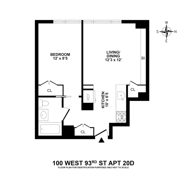 100 West 93rd Street, 20D | floorplan | View 6