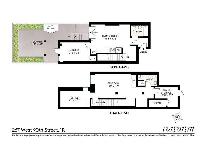 267 West 90th Street, 1R | floorplan | View 10