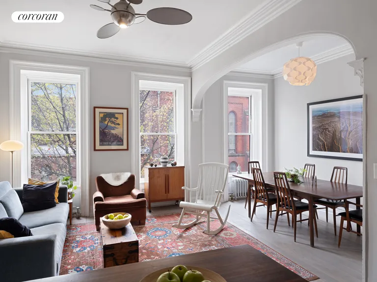 New York City Real Estate | View 75 Willoughby Avenue, 2 | Sunny Living/Dining | View 3
