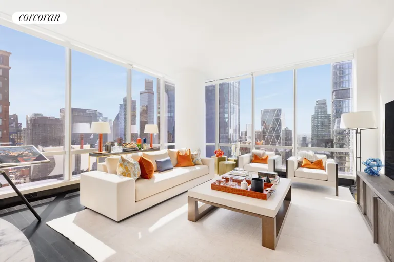 New York City Real Estate | View 157 West 57th Street, 45B | 2 Beds, 2 Baths | View 1
