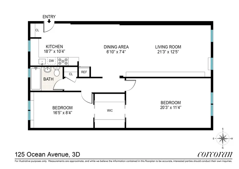 125 Ocean Avenue, 3D | floorplan | View 9