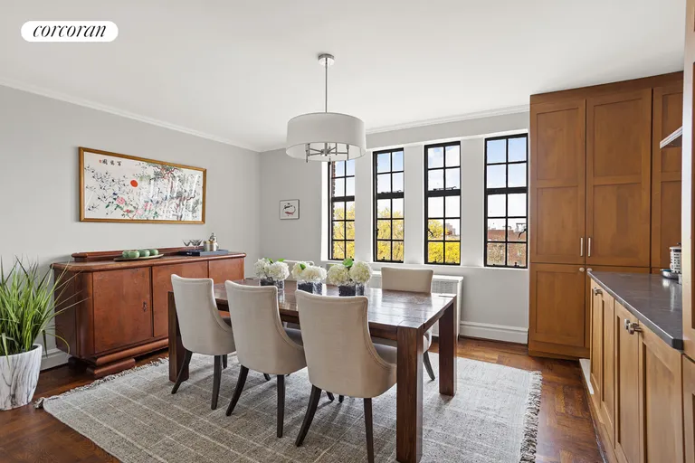 New York City Real Estate | View 116 PINEHURST AVENUE, B63/64 | Dining room with a view of the Park | View 10