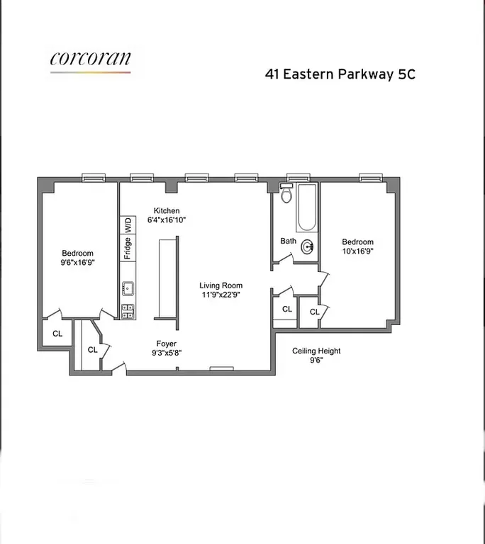 41 Eastern Parkway, 5C | floorplan | View 18