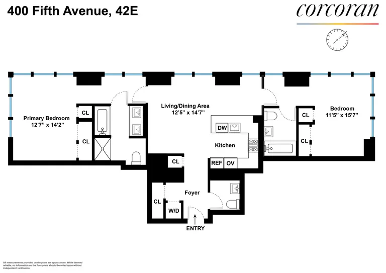 400 Fifth Avenue, 42E | floorplan | View 9
