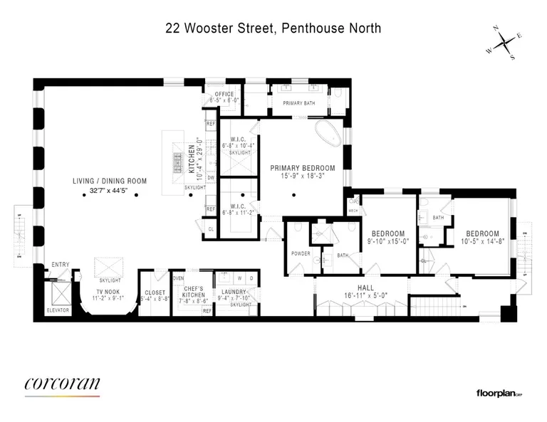 22 Wooster Street, PHN | floorplan | View 23