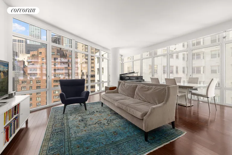 New York City Real Estate | View 207 East 57th Street, 15A | 3 Beds, 3 Baths | View 1