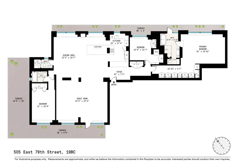 505 East 79th Street, 19BC | floorplan | View 15