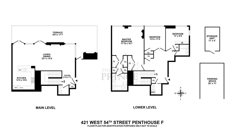 421 West 54th Street, PHF | floorplan | View 22