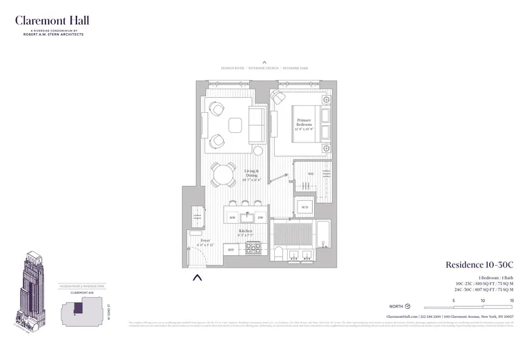 100 Claremont Avenue, 30C | floorplan | View 16