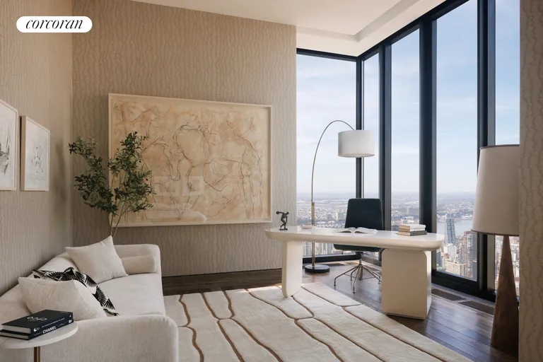 New York City Real Estate | View 111 West 57th Street, PH72 | Primary Suite Sitting Room | View 10