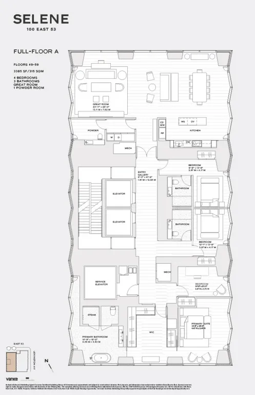 100 East 53rd Street, 55A | floorplan | View 24