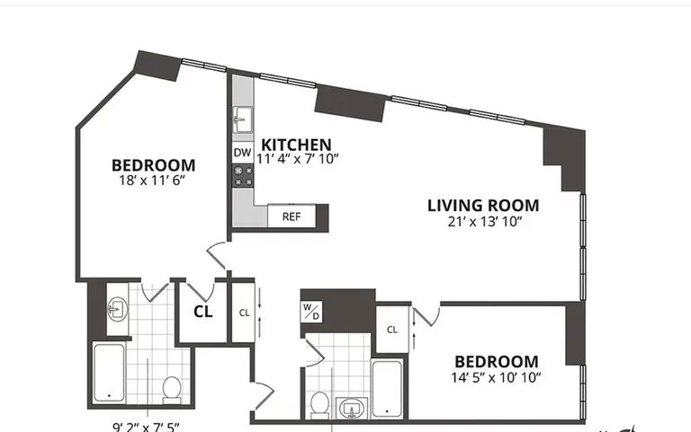 333 Rector Place, 204 | floorplan | View 15