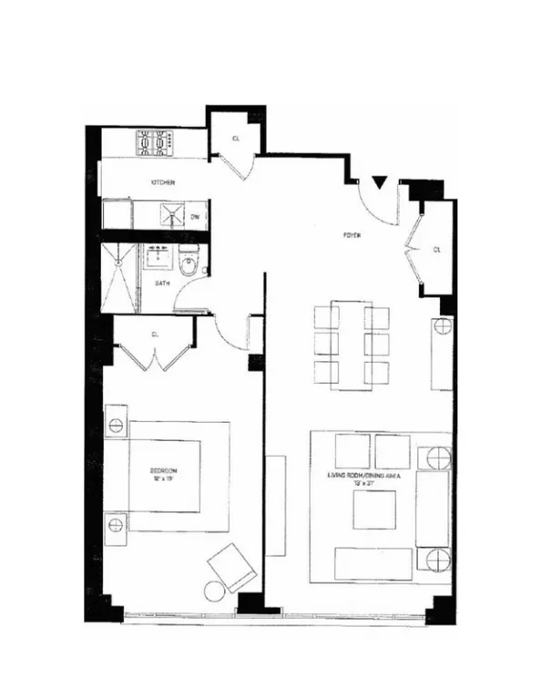 211 East 51st Street, 5B | floorplan | View 5